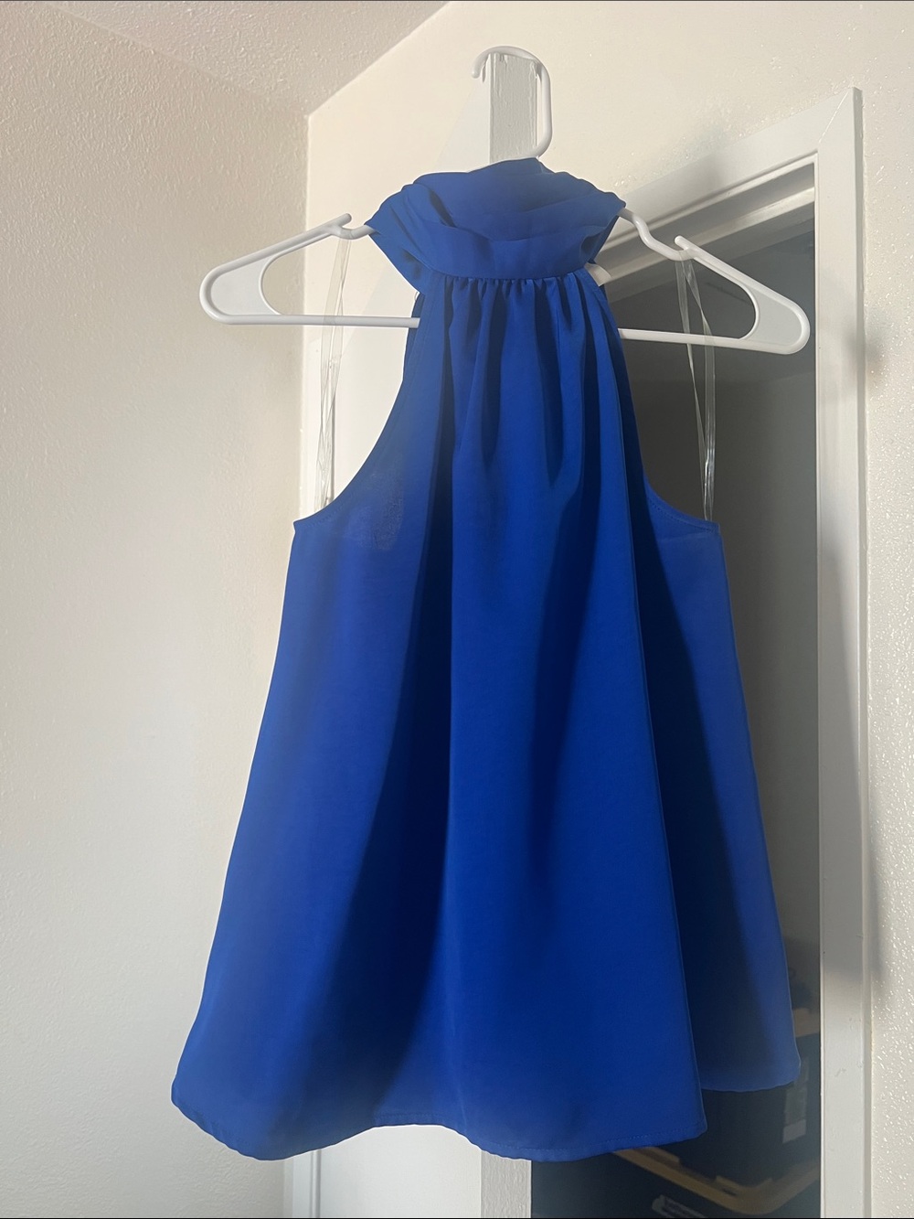 Women’s Royal Blue Halter Blouse